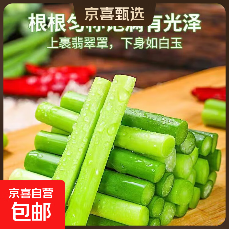 京喜加菜新鲜蒜苔生鲜蔬菜即食凉拌蒜苔 【尝鲜】1斤