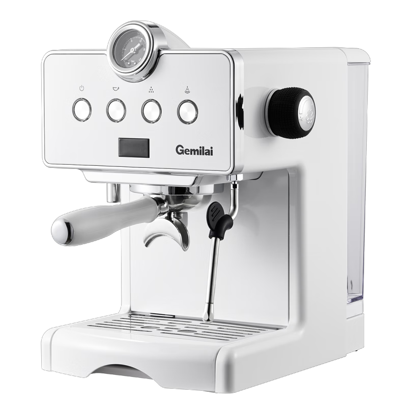 格米莱（GEMILAI）咖啡机小型家用  意式浓缩 半自动 蒸汽打奶泡机 意式浓缩泵压式萃取CRM3610