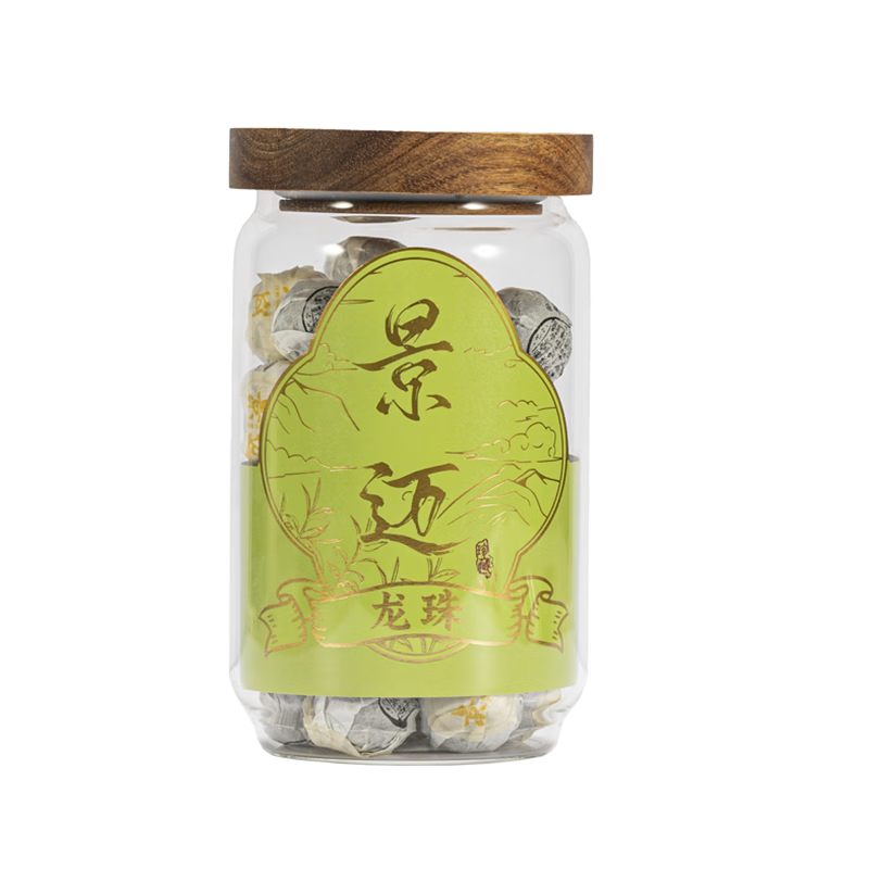 俊仲号2023春茶景迈山古树普洱生茶龙珠小沱茶罐装茶叶自己喝口粮茶叶 250g*1罐