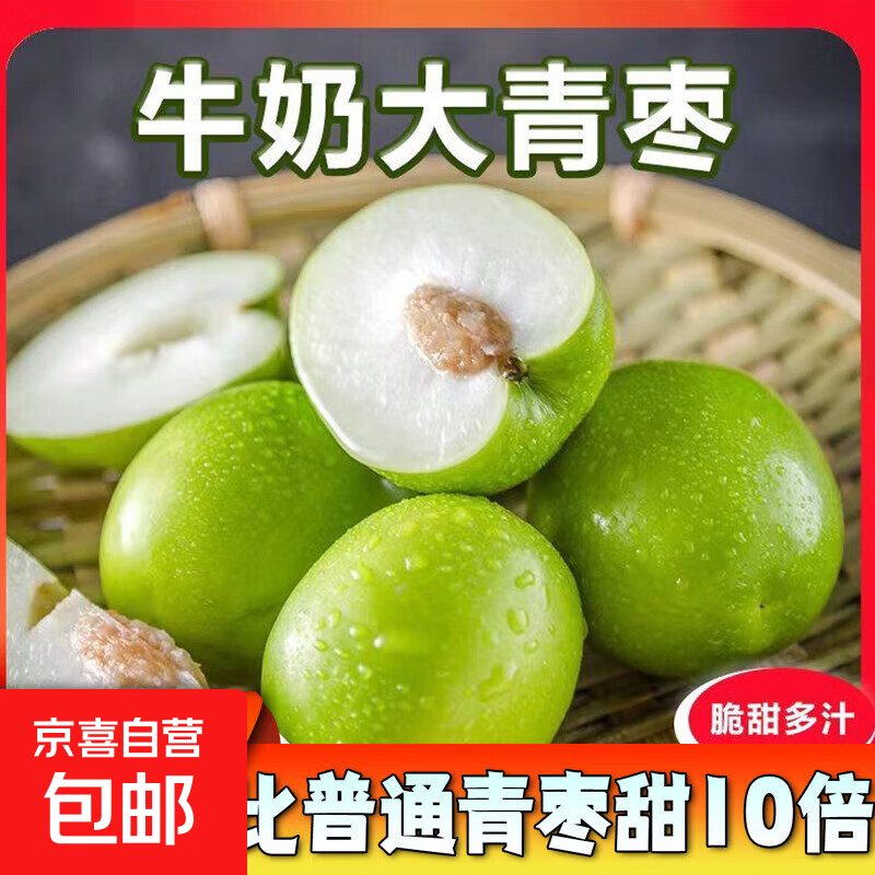 福建贵妃牛奶大青枣5斤当季新鲜水果蜜甜脆枣孕妇冬季枣子 【活动合并发货】带箱1斤（单果55-85g）