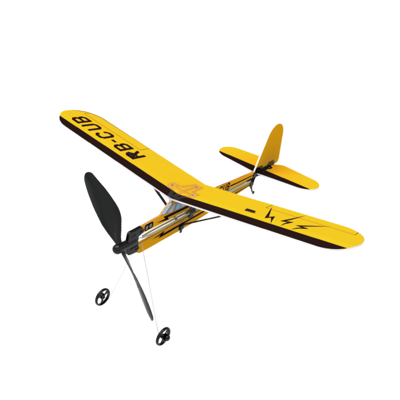玩物百科滑翔飛機(jī)模型兒童玩具男孩小飛機(jī)泡沫飛機(jī)手拋飛機(jī)兒童戶外小玩具 J-3幼獸飛機(jī)+競(jìng)賽級(jí)橡筋+繞線器