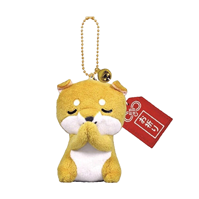nakajima日本代購OST祈福好運(yùn)柴犬公仔玩偶娃娃毛絨包包掛件書包小掛飾 日本正品-高9cm