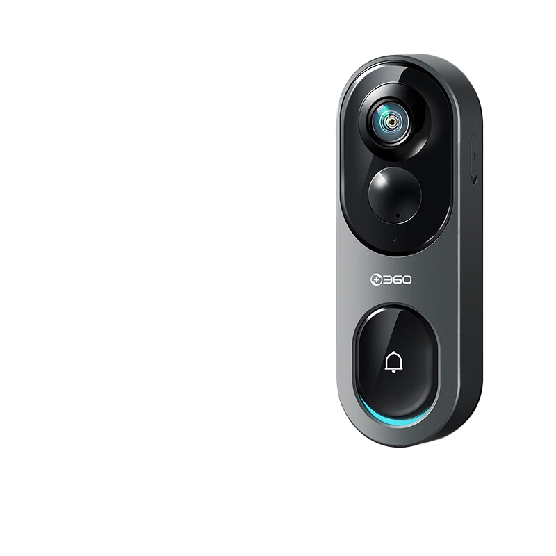 360可视门铃6Pro 500万超清画质 家用监控智能门铃电子猫眼摄像头 无线wifi手机远程查看对讲