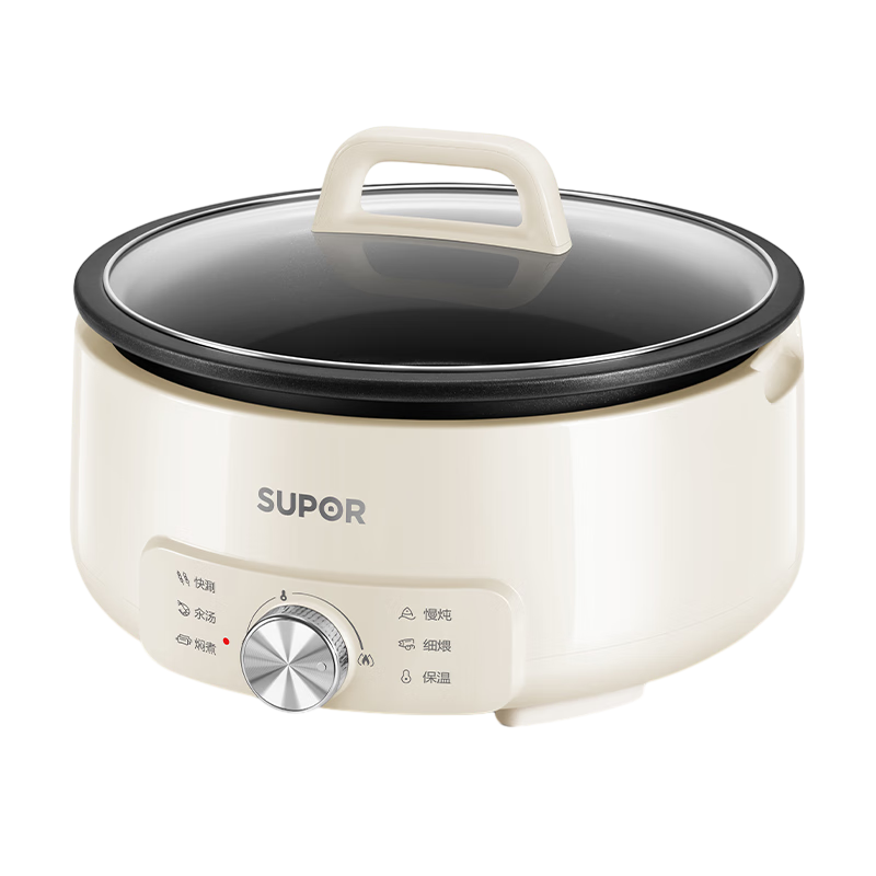 苏泊尔（SUPOR）电火锅专用锅分体式可拆洗家用4升大容量电煮锅涮煮焖炖一体多用途锅 4L