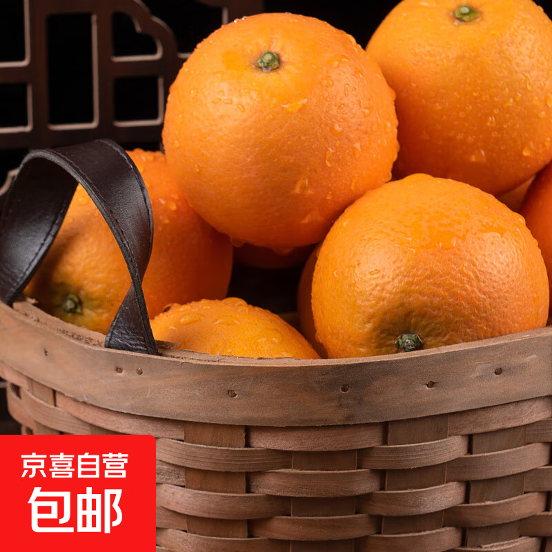 正宗江西赣南早脐橙新鲜现摘甜橙子应季时令水果生鲜手剥橙子整箱 【带箱1斤小果丨单果60-65mm】新鲜试吃