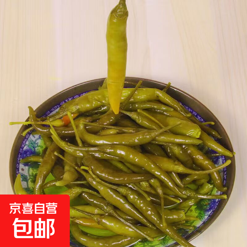 [东东买菜]腌制青小米辣 淹渍小辣椒（糖醋）500g