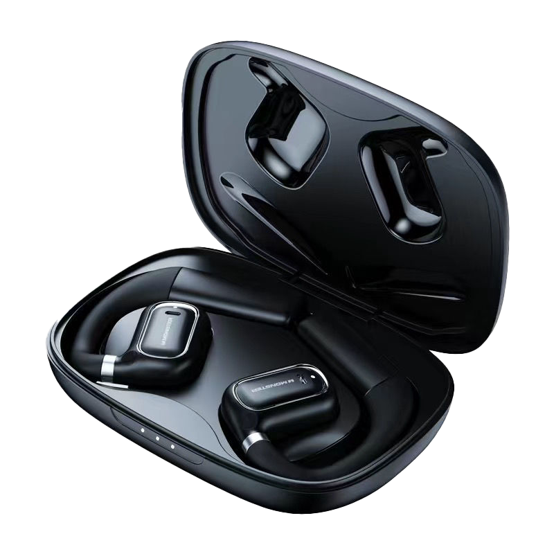 魔声挂耳式蓝牙耳机XKO01开放式不入耳挂耳运动高端商务会议活动无线耳机 黑色