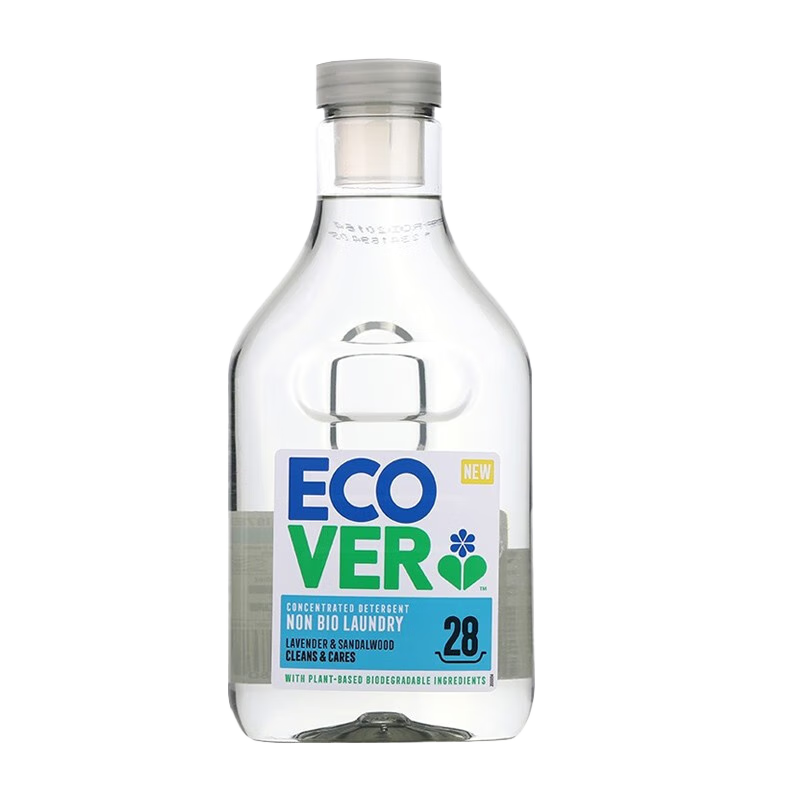 ECOVER欧维洁比利时进口浓缩洗衣液香水香氛薰衣草檀木香味持久留香敏感肌可用 【薰衣草檀香木】洗衣液1L*2瓶