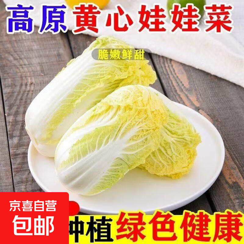 云南高山生态种植新鲜娃娃菜现摘现发脆嫩鲜甜火锅必备解腻蔬菜 新鲜现摘娃娃菜【3颗装】*1包