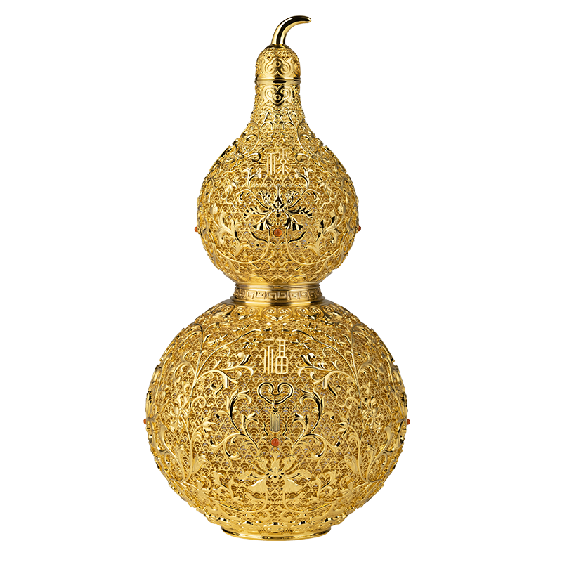 銅師傅 《花絲吉祥葫蘆》客廳桌面銅葫蘆擺件 家居裝飾擺件 新年禮物 花絲吉祥葫蘆