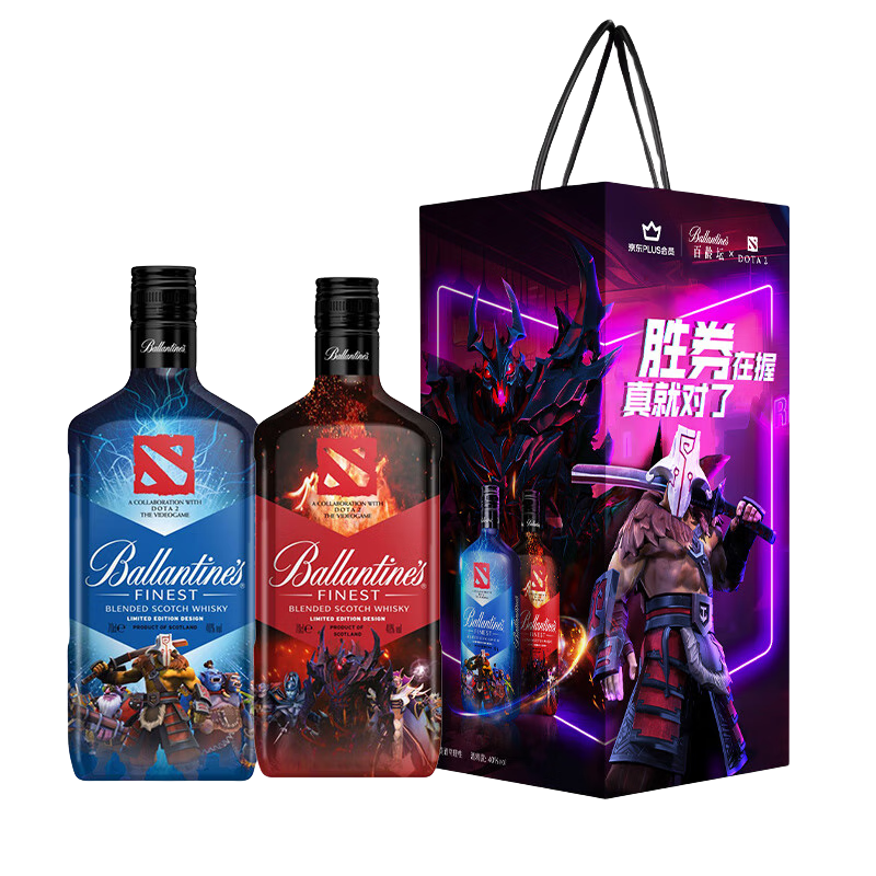 Ballantine's 百龄坛 调和型威士忌 DOTA2联名限定 700ml*2瓶 礼盒装