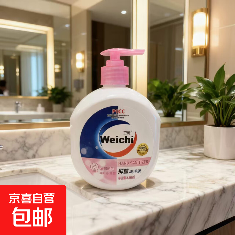 【推荐】温和滋润抑菌洗手液持久清香按压式温和清洁母婴可用家用 450g*1瓶+1个按压泵头【体验装】