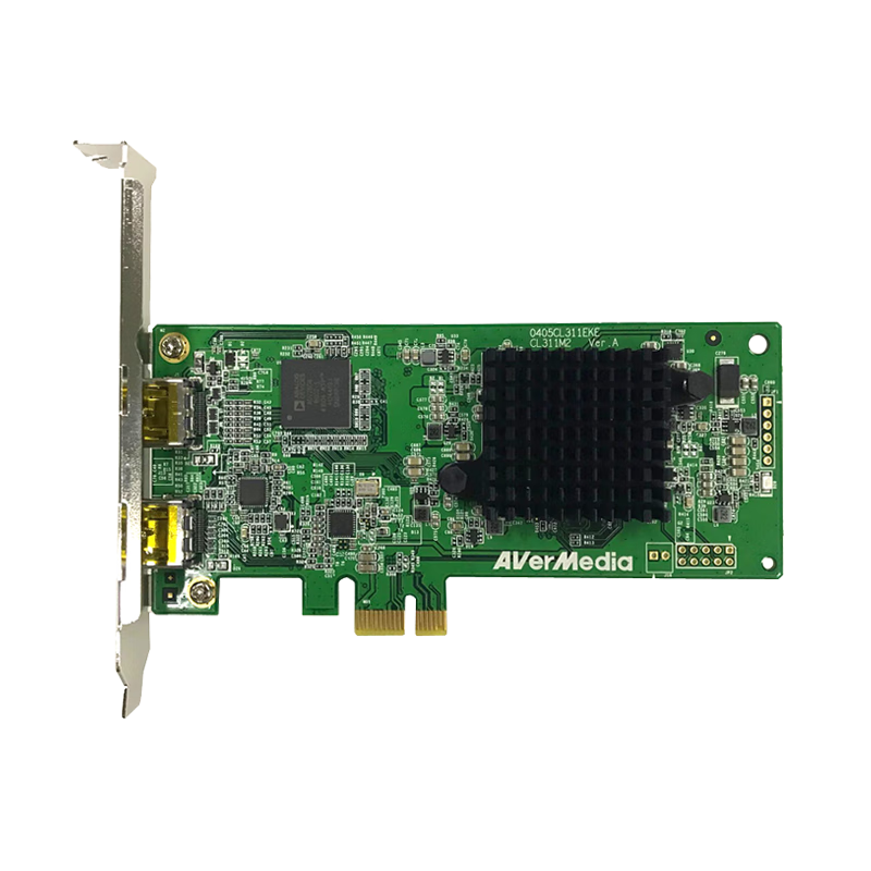 圆刚（AVerMedia）CL311-M2高清采集卡1080P60单反相机视频会议直播医疗彩B超内窥镜图像工作站HDMI/S端子标清圆钢 USB脚踏板