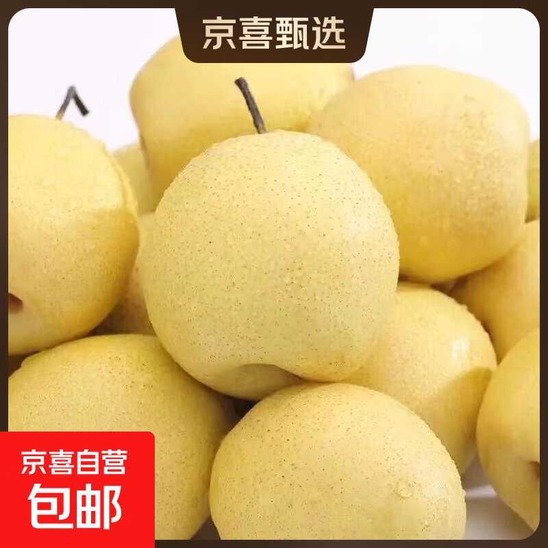 京喜加赵县雪花梨河北雪花梨晋州雪花梨【适合煲汤】13 带箱2斤净重1.6-1.8斤