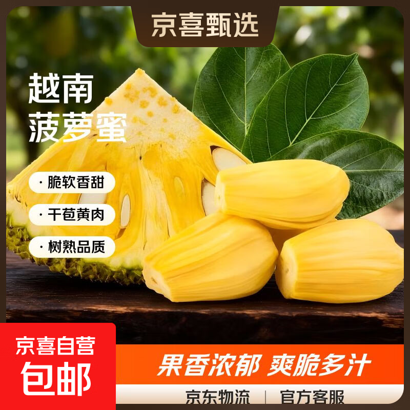 整个干苞菠萝蜜脆甜香甜浓香气扑鼻切口验生熟 带皮原切真空装1.5-2斤