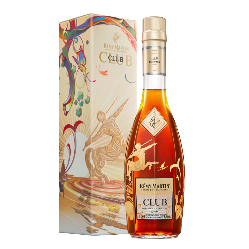 人头马（Remy Martin）优质香槟区干邑艺术家限定款马到成功 CLUB 350mL 1瓶