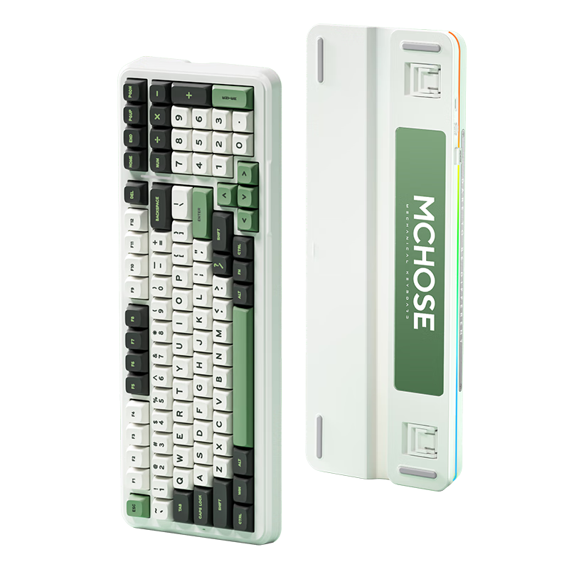 迈从（MCHOSE）K99客制化机械键盘蓝牙/无线/有线三模gasket结构全键热插拔电竞游戏办公 碧光绿-琉光冰淇淋