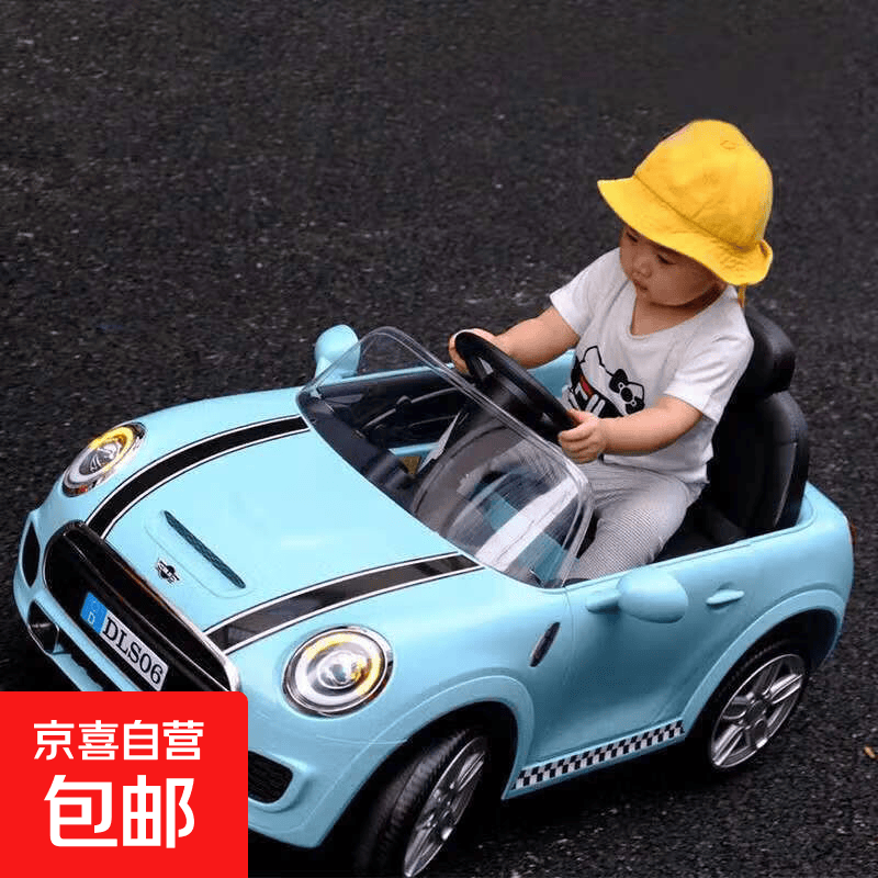 新款儿童电动汽车四轮 可坐人宝宝遥控mini小跑车 小孩摇摆童车 标配