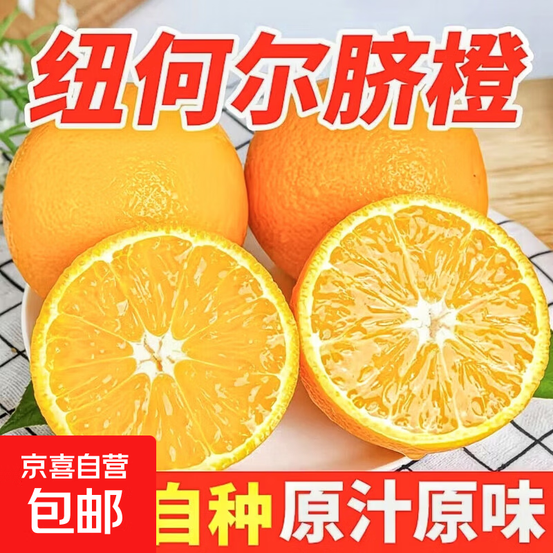 正宗纯甜纽荷尔脐橙子新鲜水果非江西赣州赣南当季大果批发现摘 带箱2斤 橙王85+mm