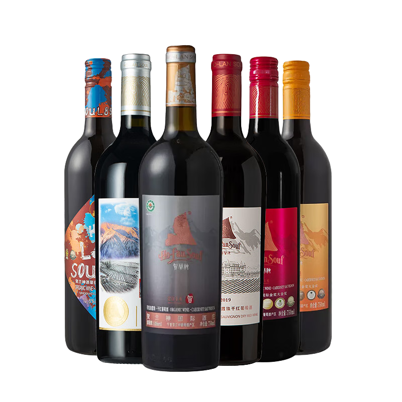 賀蘭神國(guó)產(chǎn)紅酒寧夏賀蘭山東麓酒莊婚慶喜酒有機(jī)赤霞珠干紅葡萄酒2019款 精選有機(jī)赤霞珠套裝【6瓶】