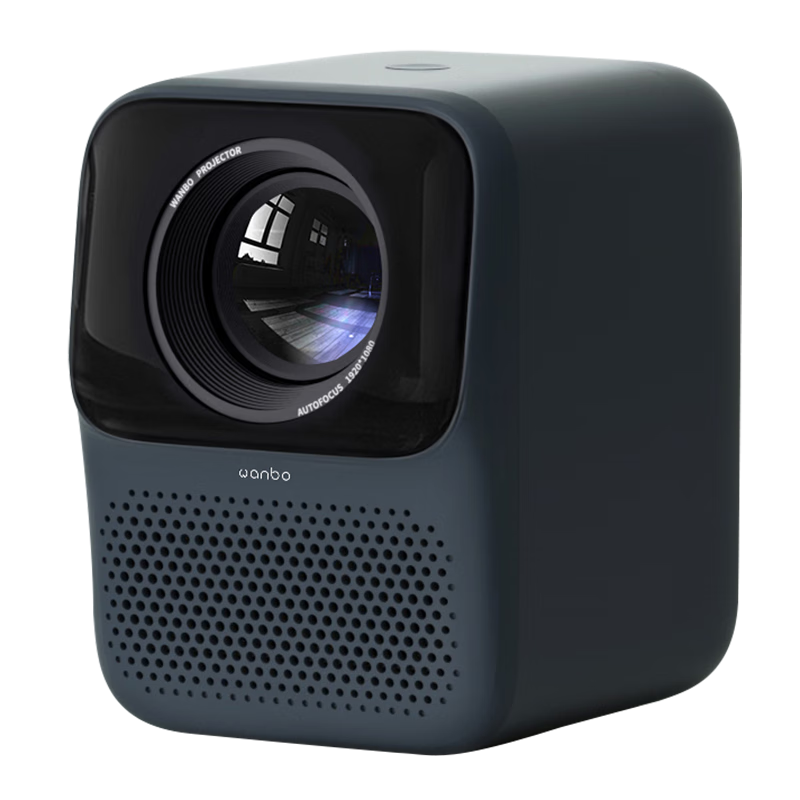 wanbo 万播 New T2 Max家用投影仪（真1080P 支持自动对焦 支持侧投 双频Wi-Fi6 AI语音）