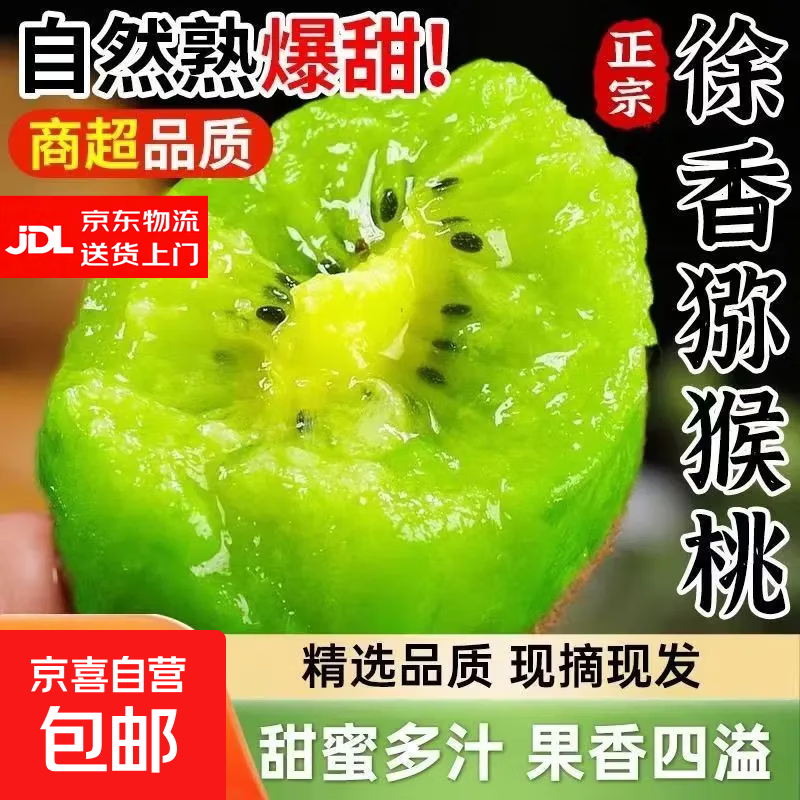 【批发价】正宗陕西徐香猕猴桃新鲜孕妇水果应季弥猴桃绿心奇异果 正宗徐香猕猴桃15枚