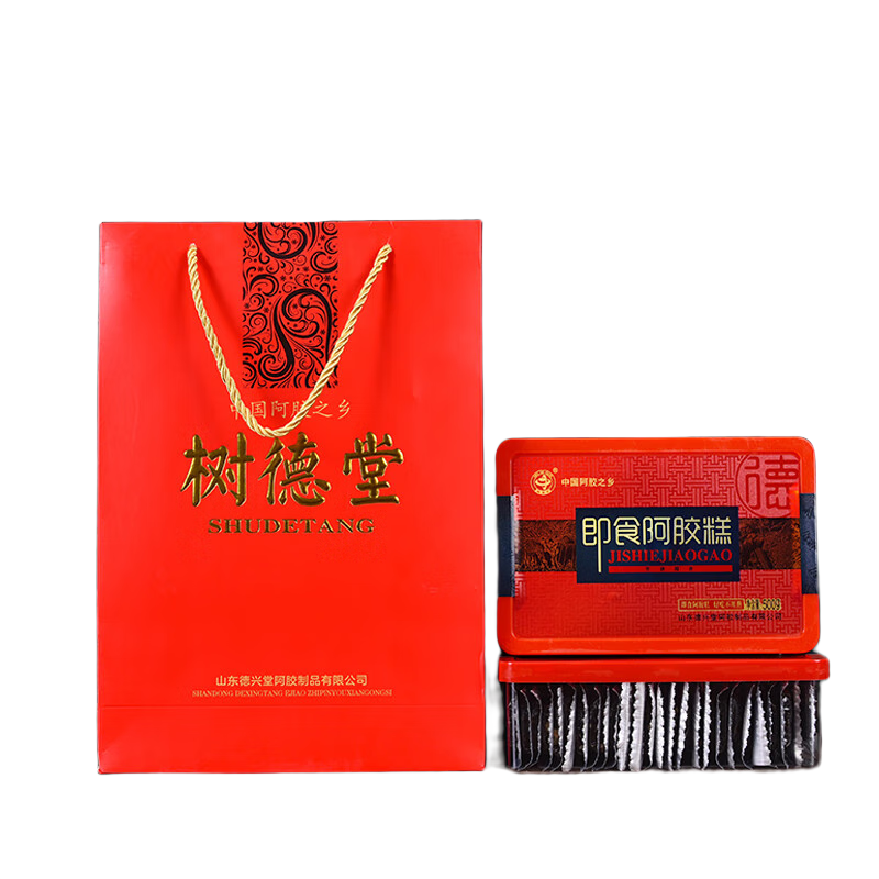 商超同款东阿树德堂阿胶即食阿胶糕500g送90g阿胶糕