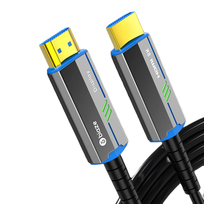 毕亚兹 HDMI2.1版光纤线 25米 8K60Hz高清发烧级视频线 连接电脑机顶盒电视显示器投影仪影院工程布线