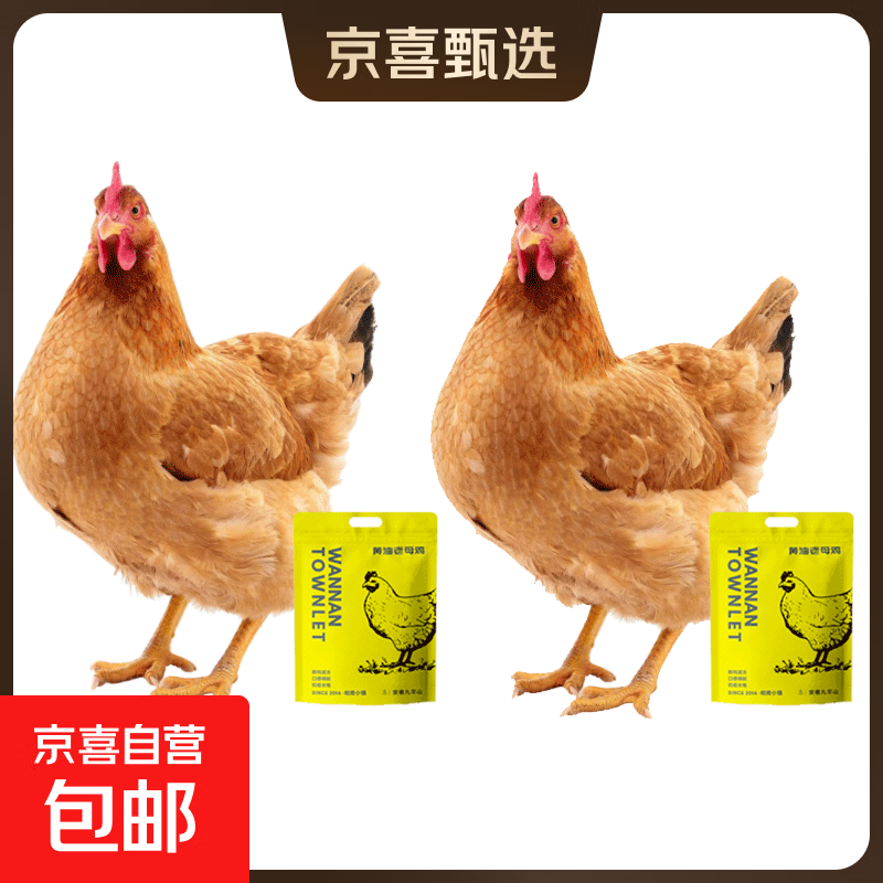 九华山生鲜老母鸡土鸡笨鸡走地农家整鸡生鲜食材 二只老母鸡（单只2~2.3斤）