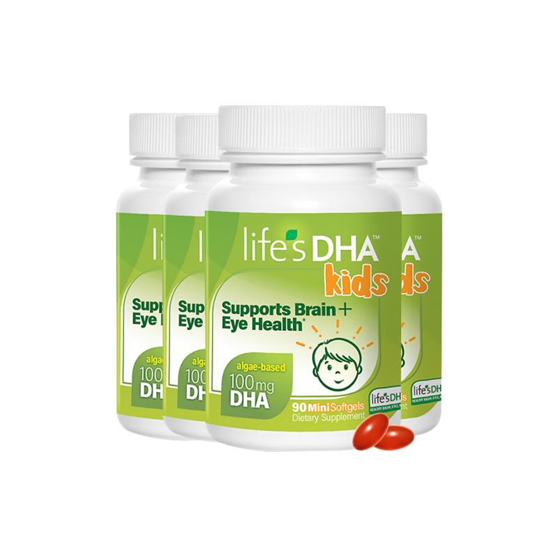 plus��Ա��life's DHA ��˹�� Ӥ�׶�������dha 90�� 4ƿװ