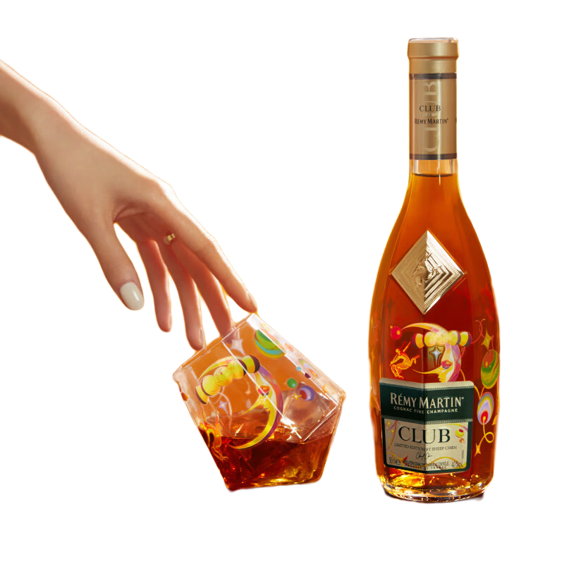 人头马（Remy Martin）洋酒 CLUB优质香槟区干邑白兰地 500ml 焕月限量版