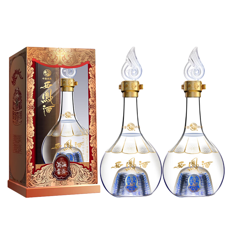西凤酒匠酿52度凤香型白酒 聚会 自饮 过节送礼 口粮酒 52度 500mL 2瓶