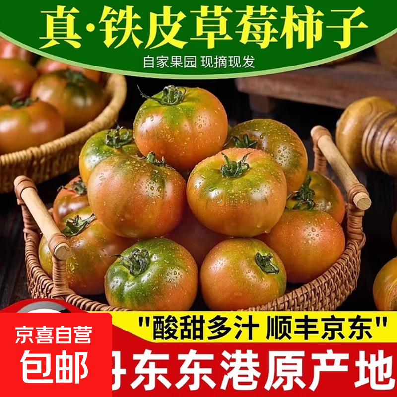草莓西红柿铁皮柿子水果味番茄产地直发新鲜蔬菜生鲜 净重 5斤 家庭装