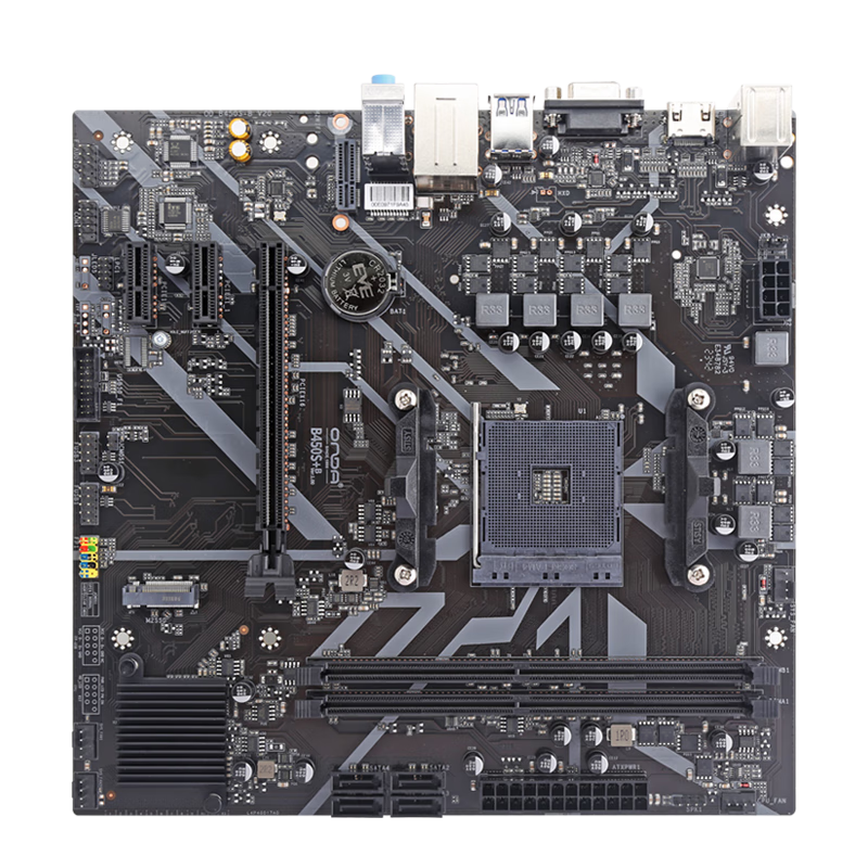 ONDA 昂达 B450S+B（AMD B450/Socket AM4）M.2 wifi接口 支持锐龙1-5代处理器 娱乐办公主板