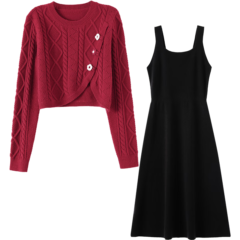 ŷɯ OSA ǧ����������ȹ��װ ��֯������ȹ������ Ů �＾2025�¿� ��ɫ L 149Ԫ(����ȯ)