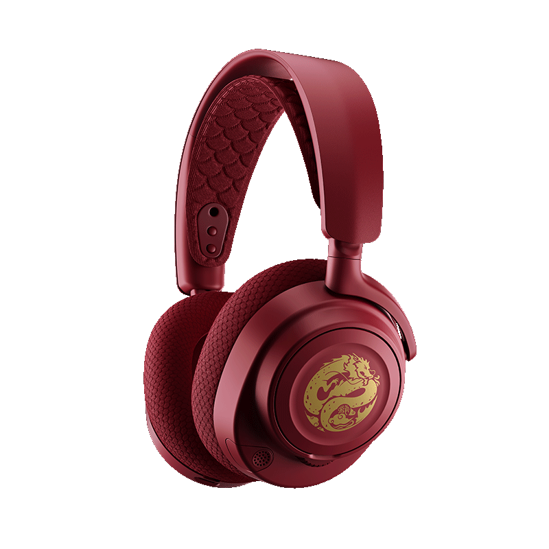 Steelseries 赛睿 寒冰2代 Nova7龙之声 耳罩式头戴式三模游戏耳机 红色