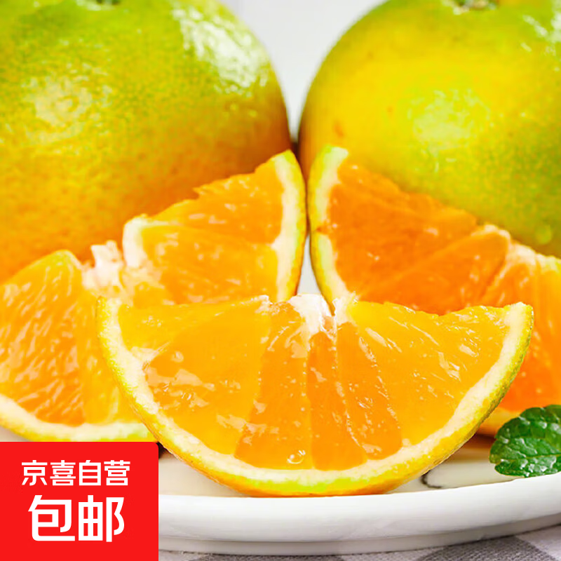 湖南永兴冰糖橙肉嫩化渣爽口手剥冰糖柑当季水果自然树熟 50-60mm 湖南冰糖橙 带箱1斤装50-60mm