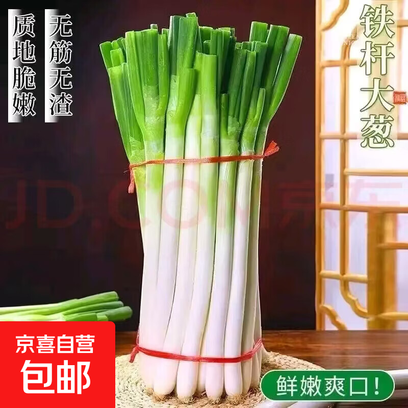 山东大葱新鲜正宗脆甜辣精品铁杆大葱特产当季整箱食材 带脏皮去半叶含箱2斤净重1.8斤+