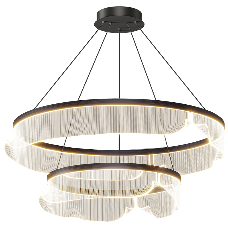 燈宴客廳吊燈輕奢現代簡(jiǎn)約2025新款高端大氣客廳大燈北歐中山燈具套餐 套餐4 兩室一廳/無(wú)極三色+遙控