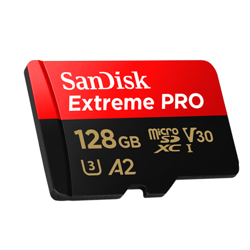 闪迪（SanDisk）128GB TF（MicroSD）内存卡A2 4K V30 U3 C10 至尊超极速移动存储卡 读速200MB/s 写速90MB/s