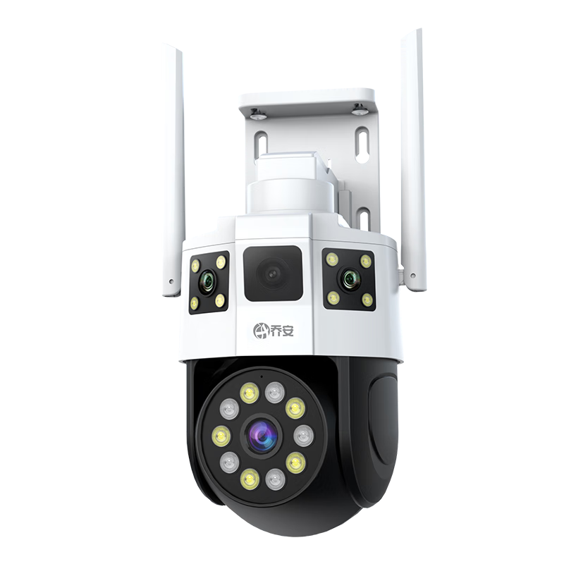 喬安（JOOAN）雙攝1000萬(wàn)AI攝像頭室外監控無(wú)線(xiàn)wifi網(wǎng)絡(luò )全彩夜視360度全景云臺旋轉無(wú)死角家用手機遠程監控器