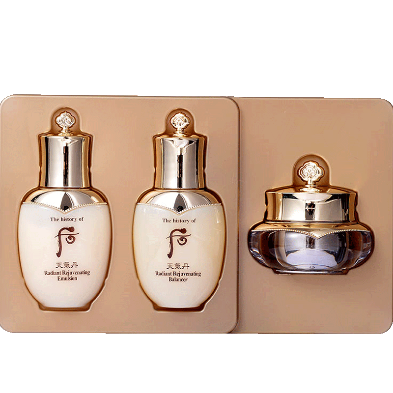 后（The history of whoo）中样套盒旅行装 天气丹秘贴精华面霜体验装 天气丹三件套中样