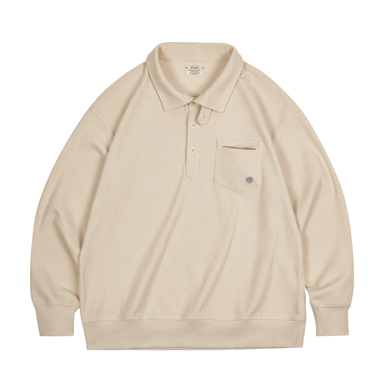 ���ڲ��������ǹ�װ ��ʽ���а뿪�����쳤�������������֯Polo�������д��� �װ�ɫ XL