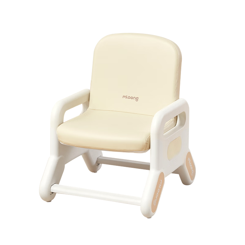 曼龙儿童多功能游戏台可升降椅子宝宝椅子幼儿学习椅 糖果椅-米黄色
