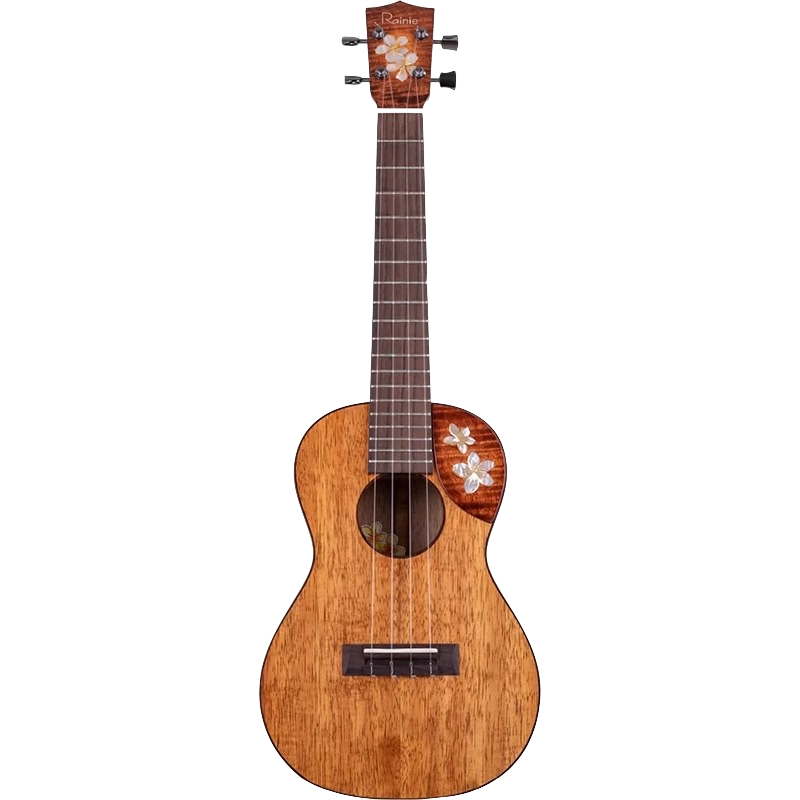 Rainie小雨 鸡蛋花26寸3A夏威夷相思木全单尤克里里 手工制作ukulele 26英寸鸡蛋花(原声款) 26英寸