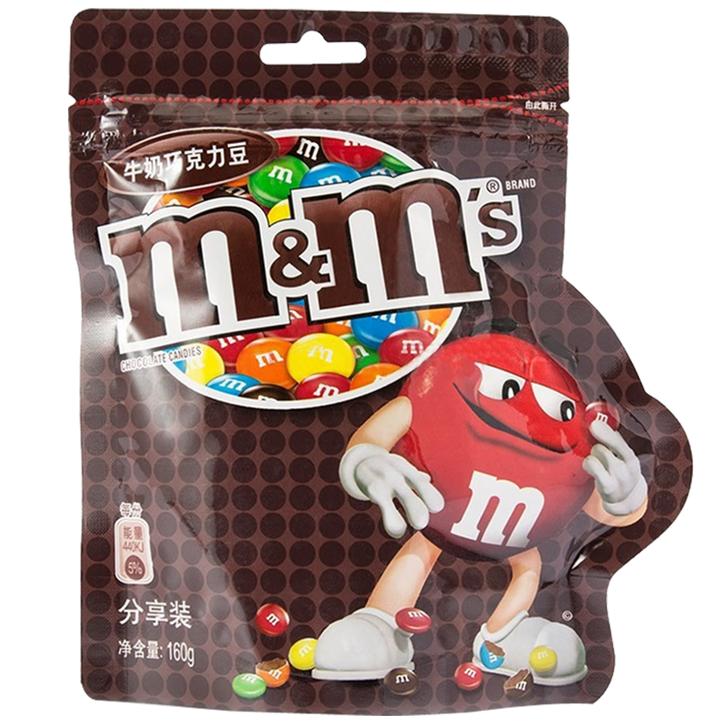 M&M'SM��MMS�ɿ�������ͥ����װ����ɿ��������ͯ������ʳ�ǹ���Ʒ MMSţ���ɿ�����160g4�� 99.8Ԫ��2��(��49.9Ԫ/��)