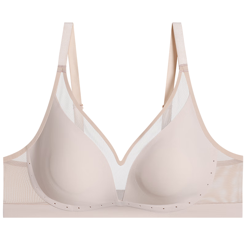 愛(ài)慕【氧氣貼貼】輕薄凈痕春夏透氣無(wú)鋼圈大胸顯小軟支撐文胸