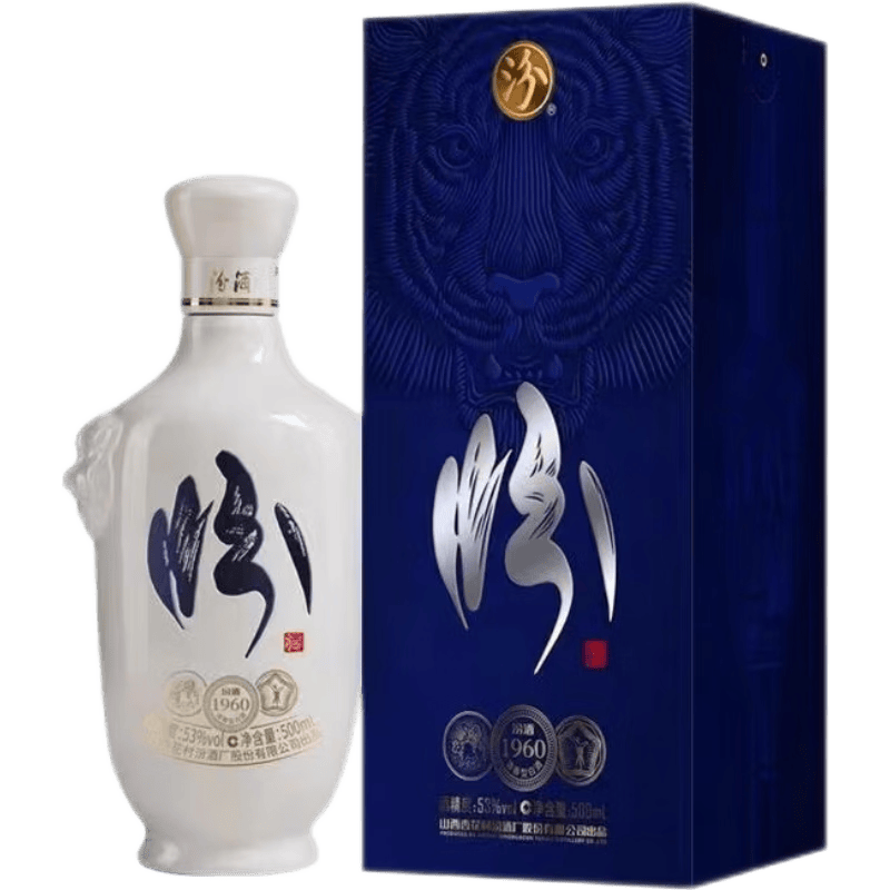 汾酒 虎头汾 白瓷 清香型白酒 53度 500ml 单瓶装 218元