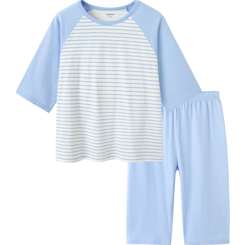 巴拉巴拉兒童睡衣套裝春夏薄款空調(diào)服男女童家居服小童中大童208224171206