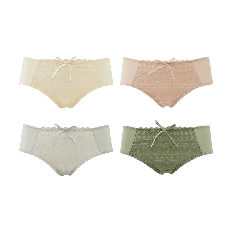 Gainreel�����4��װ���������׷����ʷ�ʽ��˿�ڿ�Ů�Ըд�����������ƽ�ǵ׿� ����ɫ+�̷�ɫ+ǳ��ɫ+������ XL